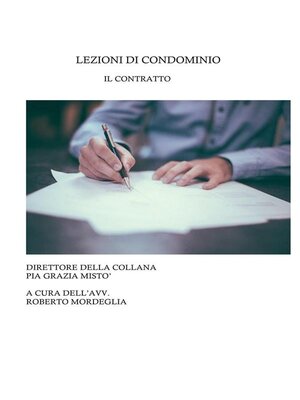 cover image of Lezioni di condominio. Il contratto